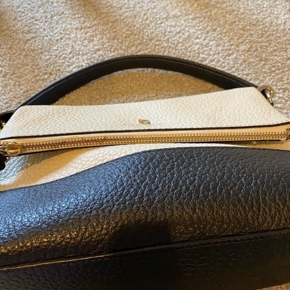 Kate Spade Black and White Fold Over Purse - Picture 4 of 16